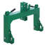 Adaptateur d'attache rapide 3 points 3000lbs pour les tracteurs des catégories 1 et 2 - Système de connexion rapide - Récepteurs doubles - Boulon réglable à 5 niveaux - Convient à la plupart des outils - Accessoire pour équipement lourd - Vert