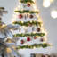 D4,7 po, boules de Noël décoratives, boules de Noël suspendues en verre pour décorations de fêtes, ensemble de 4