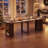 38-92" Extendable Folding Dining Table with Side Storage Shelves-318752351