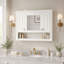 Armoire de salle de bain murale avec miroir et rangement