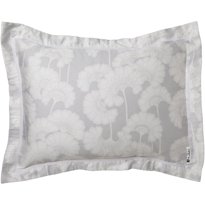 Taie décorative japonaise, Citron / Gris clair, Européen