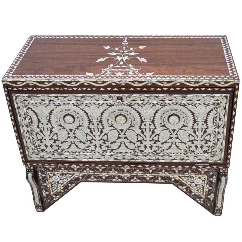 Syrian 39'' W Solid Wood Console Table