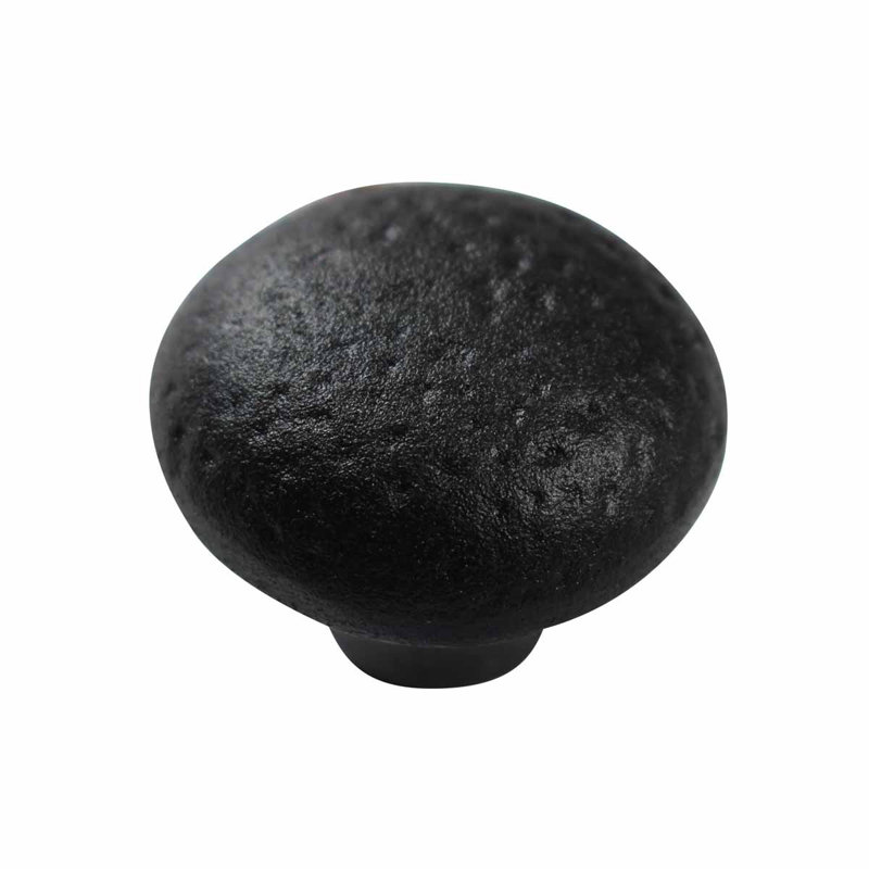 Boutons d'armoire noirs en fer forgé