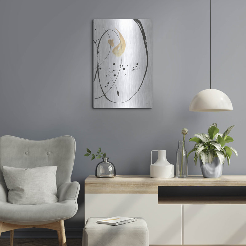 Art mural en métal Wrear Studio ™ «Teardrop 2» par Chris Paschke, H 24 po x l 16 po