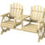 Banc de jardin en bois à 2 places High