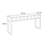American style retro simple console table