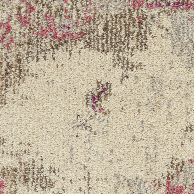 Tapis ivoire moderne Enoch, Rond 4 pi