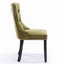 Chaise à dossier haut en bois massif - Coussin moelleux rebond, garniture de rivet, assemblage facile-48379708-48379707