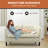 Engelhardt Faux Leather Midcentury Barrel Loveseat 2 Seater Sofa Couch for Bedrooms and Living Room.-91760581