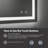 Kristeen LED Lighted Rectangle Wall Mirror