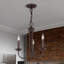 Lustre 3 lumières de style bougie Arunvir-251971429
