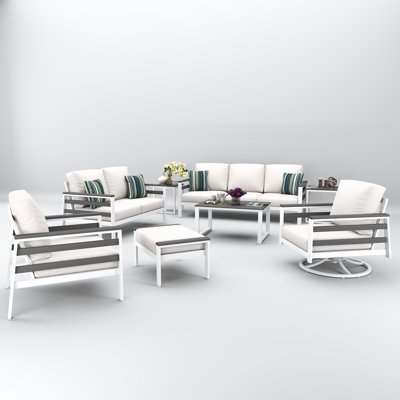 Townsend 7 Person Seating Group With Sunbrella Cushions