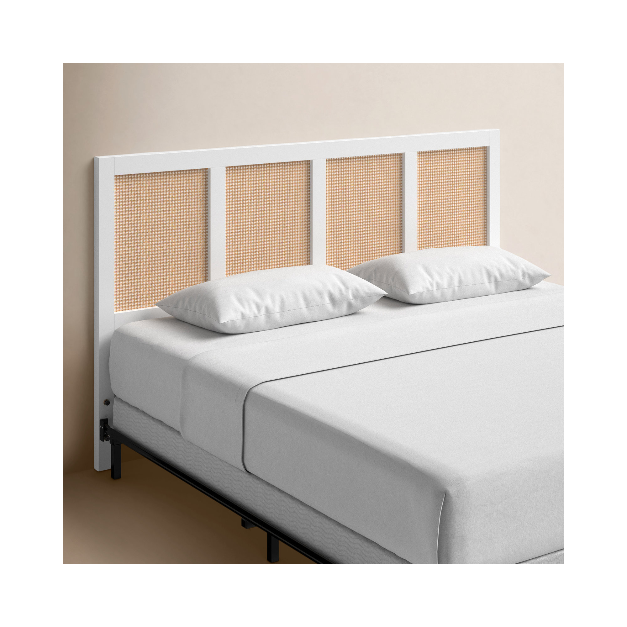Tahoe Solid Wood Headboard, King, White