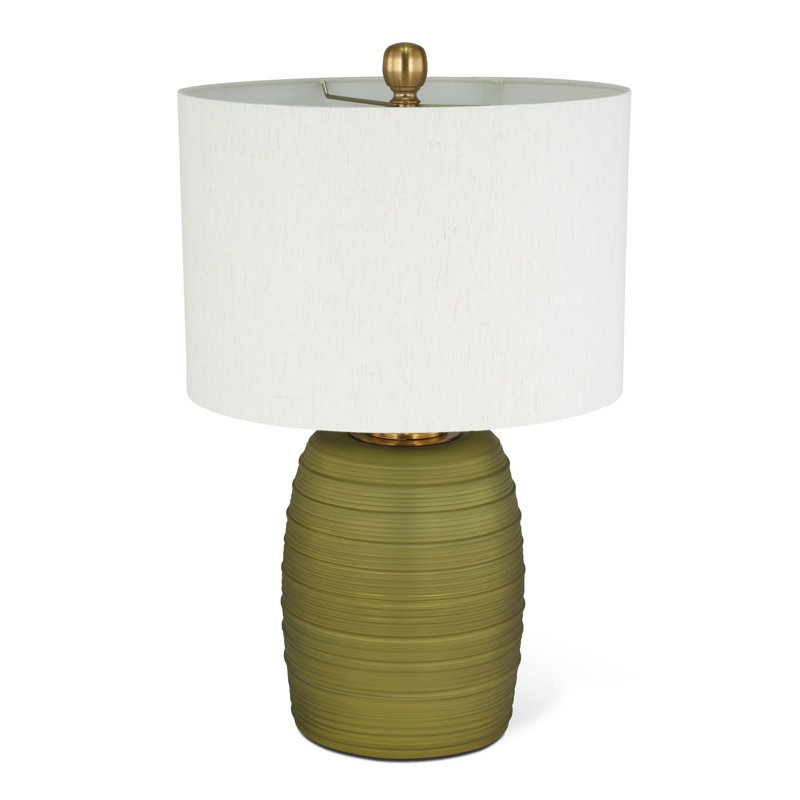 Isatu 24" Green Glass Table Lamp