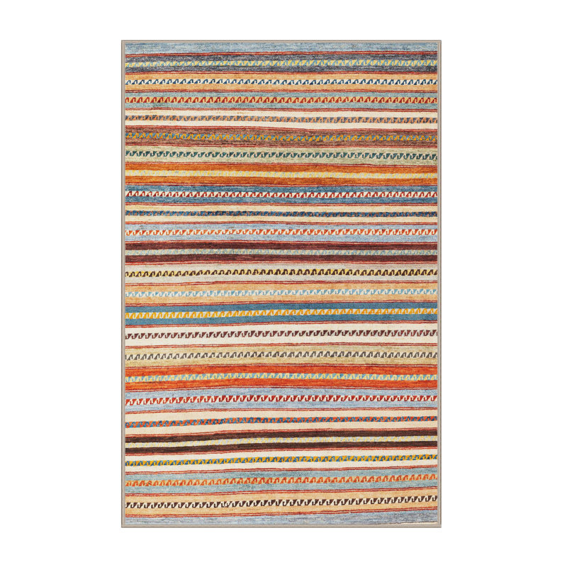 Abstract Indoor Rug, Rectangle 2' x 4'