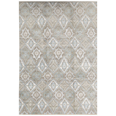 Geometric Area Rug in Beige