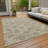 Machine Washable Indoor/Outdoor Xhevrie Gold Rug-314133841