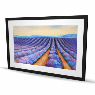 Lavender Fields - Purple Bedroom Framed Matted Print | Decor