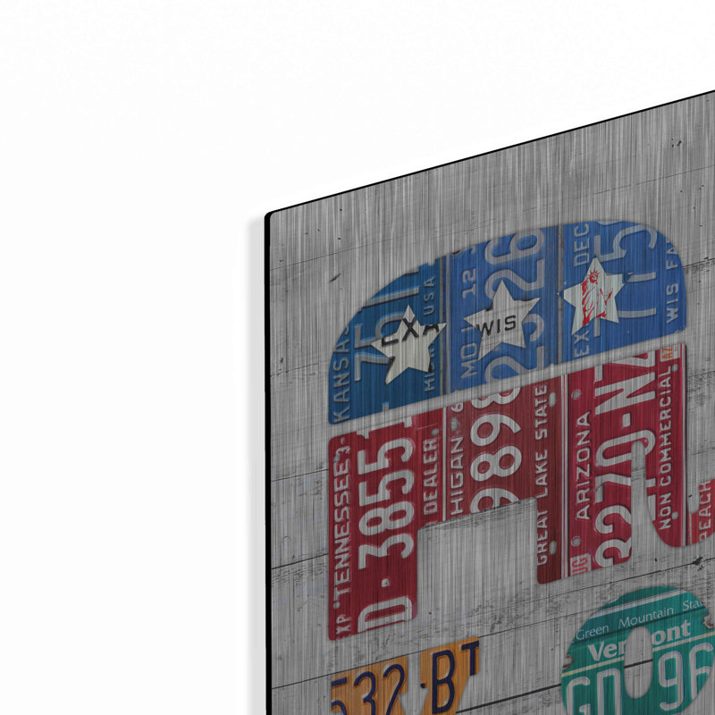 Luxe Métal Art «Votez» par Design Turnpike, Métal Wa «Votez» par Design Turnpike, H 16 po x l 24 po