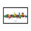 Limerick Ireland Skyline City Name by Michael Tompsett - Print on Canvas-898504433-898504432