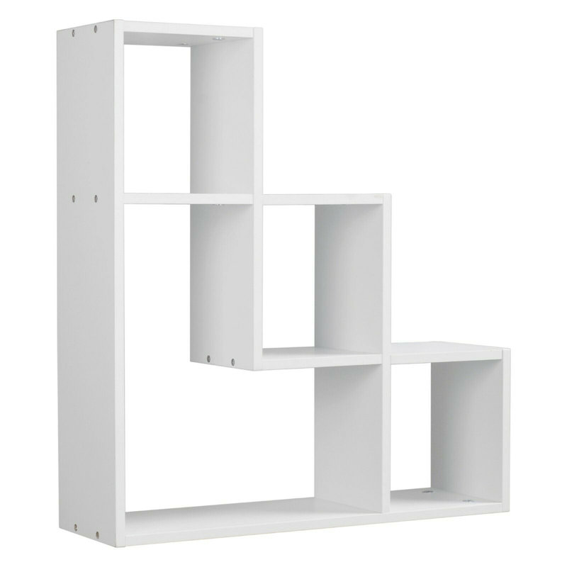 Bonita 3 Piece Manufactured Wood,Metal Floating Shelf, White