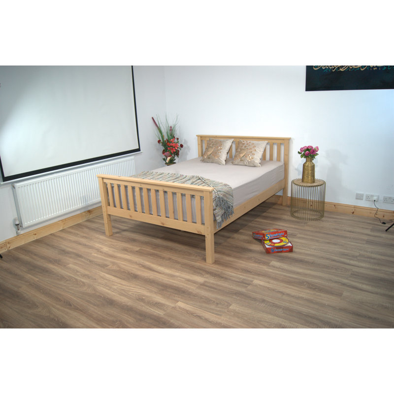 Hampshire UV Waxed Pine Wooden Bed, Double