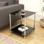 Markle Glass Top End Table