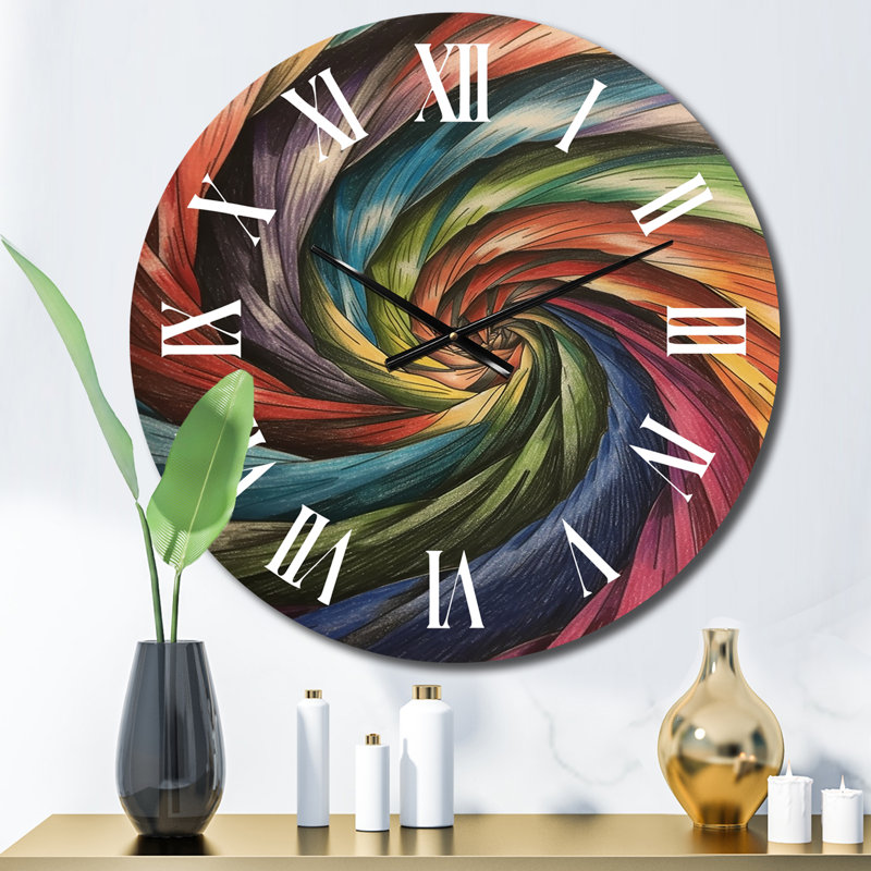 Charito - Horloge murale géométrique moderne, Moyenne