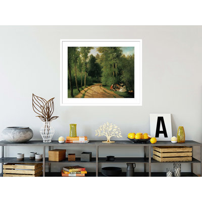 «A Picnic at Montmorency» par Camille Pissarro, impression giclée sur cadre