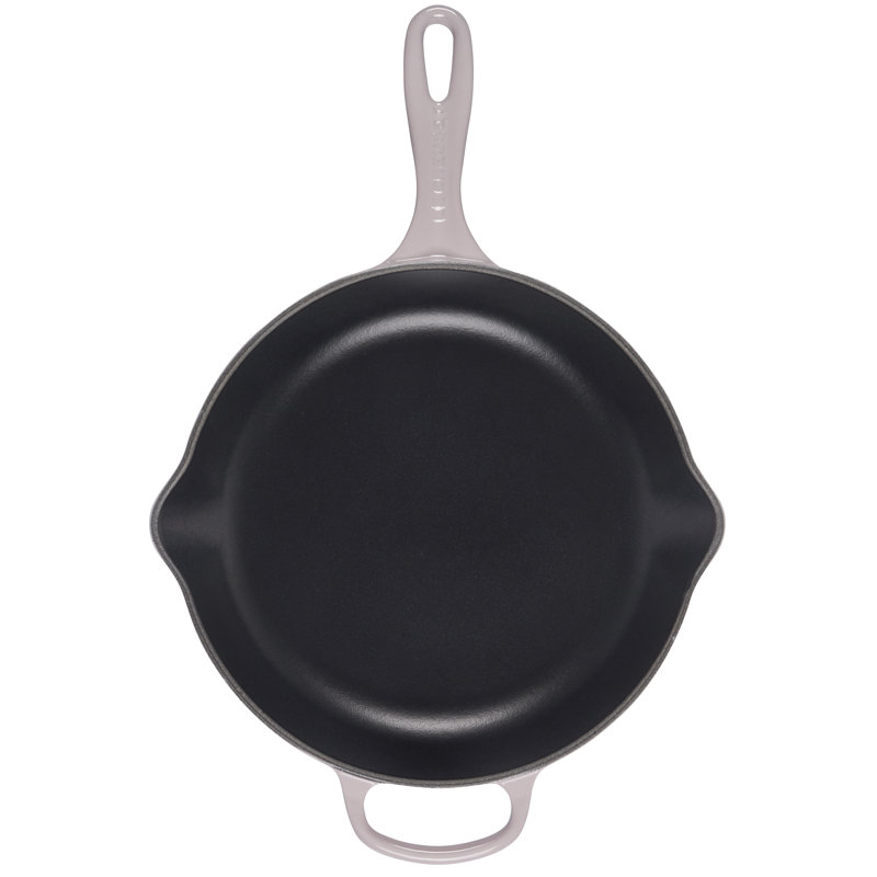 Le Creuset Enameled Cast Iron Skillet, 11.75", Shallot/Black