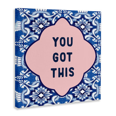 «You Got This» sur toile Boho, design par lettré et doublé