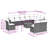 Vidaxl Garden Sofa Set Black, Cream