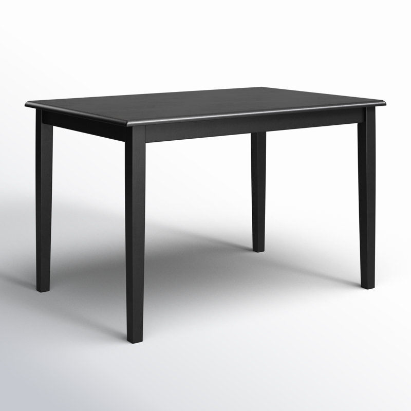 Alexa-Mae Dining Table, Black, 30" H x 32" W x 48" L