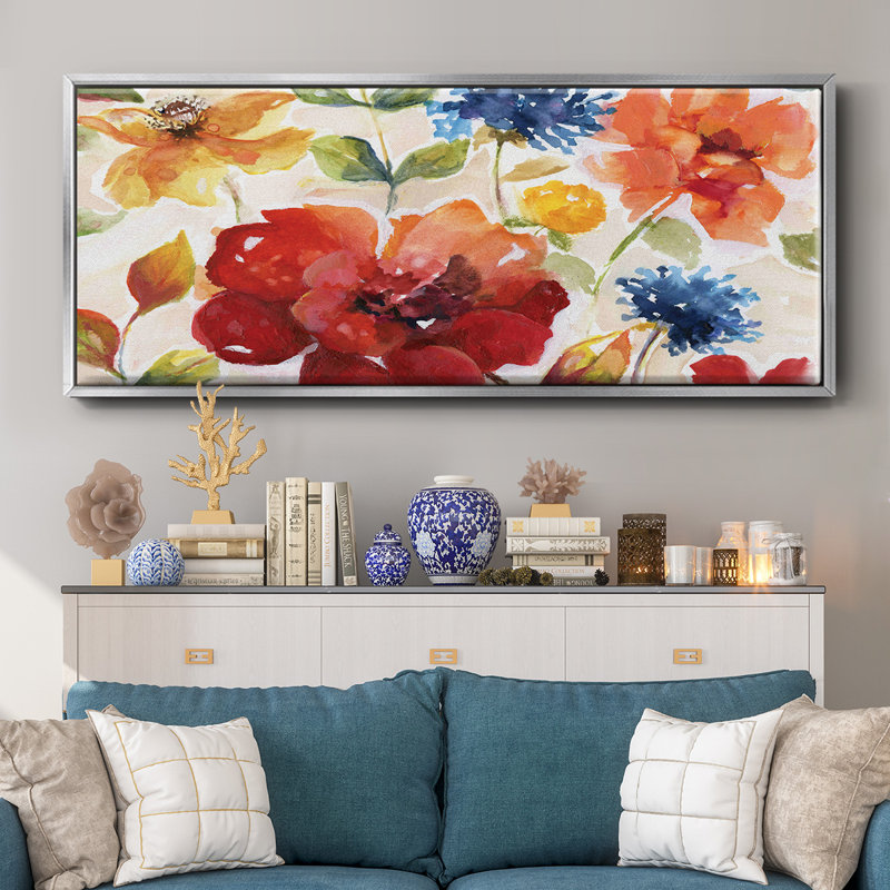 Summer Salsa- Framed Canvas, 24" H x 60" W