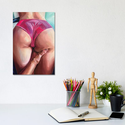 Man's Pink Happiness by Sasha Robinson - Painting on Canvas