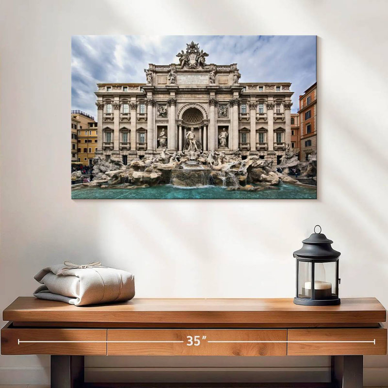 Fontaine italienne Nicci Trevi, H 16 po x l 24 po
