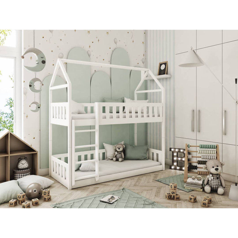 Nene 90 X 190cm Bunk Bed House Beds, White