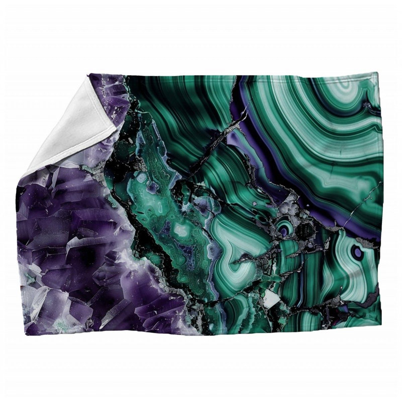 Machine Printed Throw Blanket, 50" x 60"