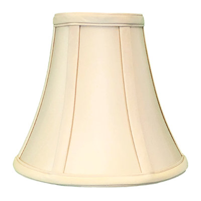 Royal Designs, Inc. BSO-704RC-7BG True Bell Basic Lamp Shade with Round Clip, 3.75" x 7" x 6.75", Beige