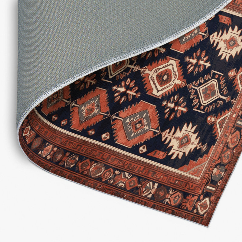 Persian Brown Indoor and Outdoor Area Rug, Rectangle 2' x 3'