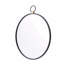 Miroir mural 24 po x 27 po avec cadre noir, miroir décoratif minimaliste contemporain