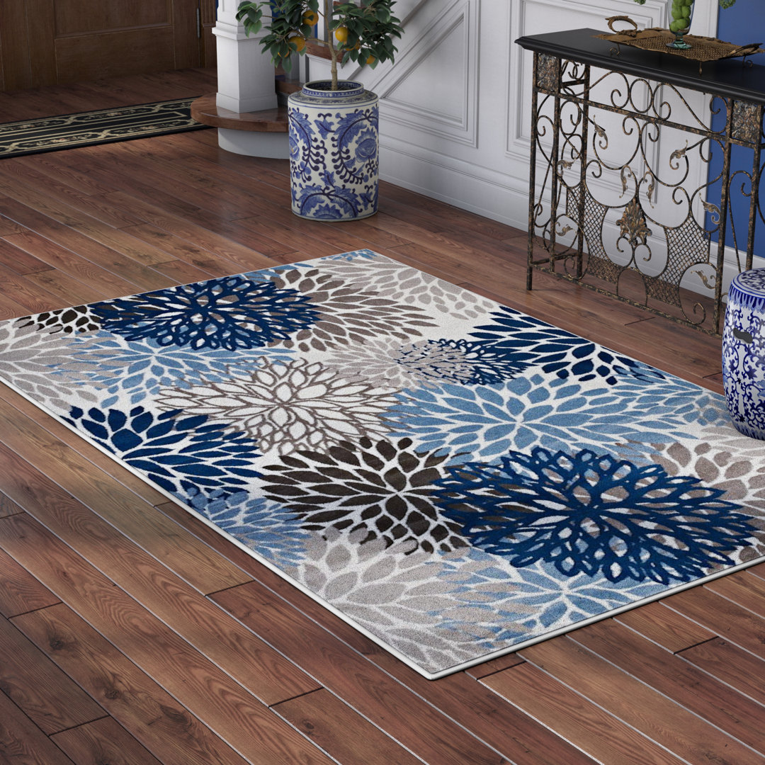 Modway Calithea Vintage Classic Abstract Floral Area Rug Modway Rug 