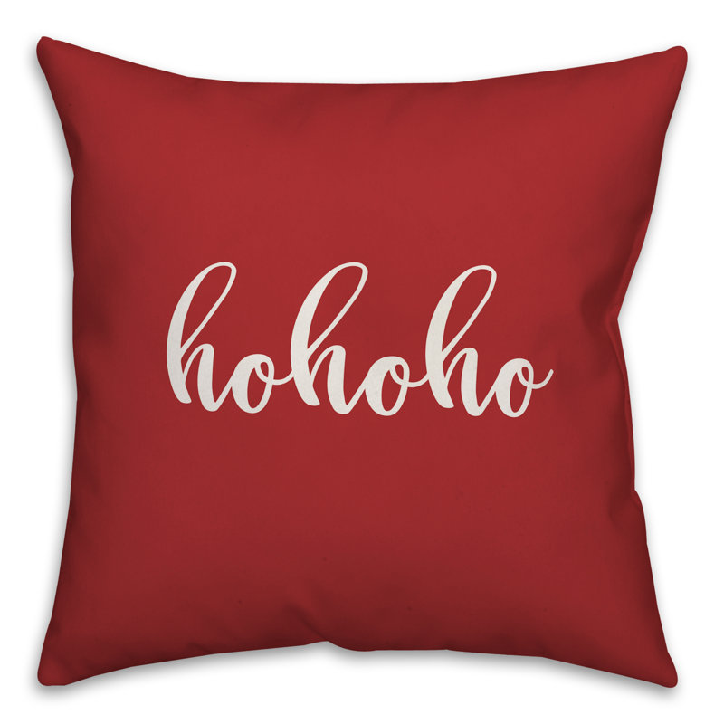 Coussin Hohoho, Rouge, Coussin décoratif