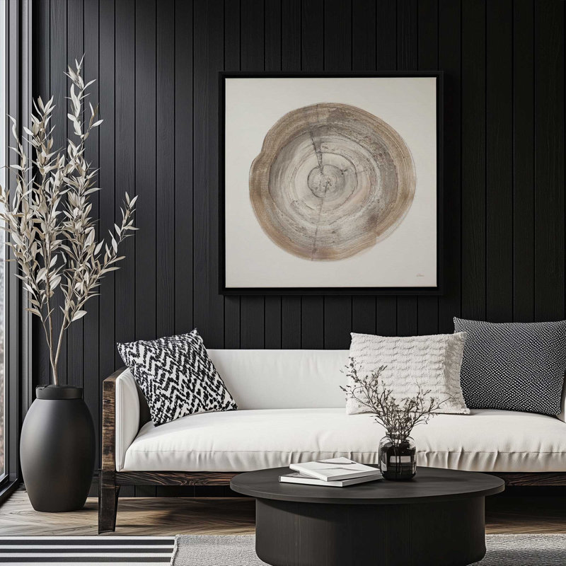 Rings of Time III, reproduction sur toile dans un cadre, H 12,75 po x l 12,75 po x P 1,75 po, Cadre flottant noir satiné