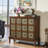 Double-Door Three-Tier Entryway Accent Cabinet