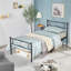 Metal Bed Frame with Headboard/Under-Bed Storage-872603585-872035661