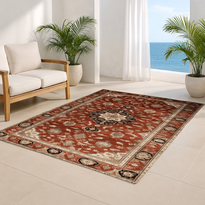 Tapis turc intérieur et extérieur brun
