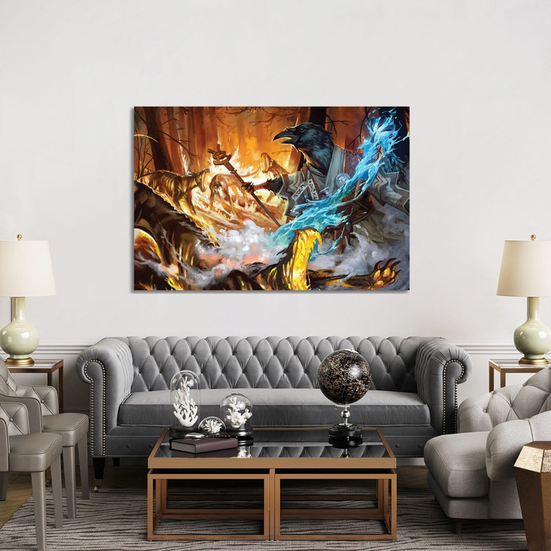 Oracle Fire Fighter - Wall Art Print - Wrapped Canvas, 60" H x 40" W, Wrapped Canvas, Does Not Apply