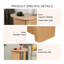 Table d'appoint de table fuselée (bois naturel)