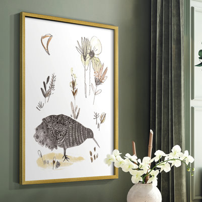Glowing Garden at Dusk V Framed Print - Solid Wood